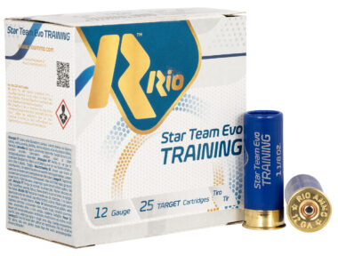 Rio Ammunition STT328 Star Team EVO  12Gauge 2.75" 1 1/8oz 8Shot 25 Per Box/10 Case