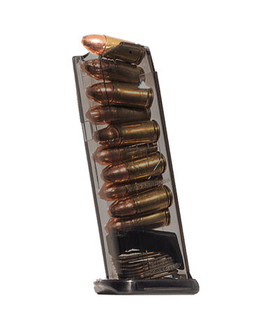 ETS Group SMKGLK43X   10rd 9mm Fits Glock 43X Smoke Polymer