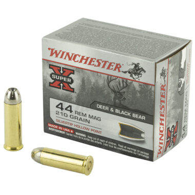 Winchester Silvertip Pistol Ammo 44 Rem. Mag. 210 gr. JHP 20 rd.