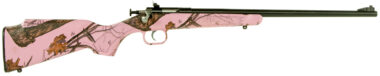 Crickett KSA2161 Youth  22 LR 1rd 16.12" Blued Single Shot Barrel, Blued Stainless Steel Receiver, Mossy Oak Pink Blaze Fixed Synthetic Stock, Right Hand